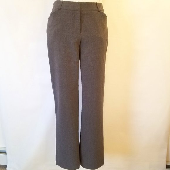 #939G Apostrophe Stretch 2 pockets Brown/Grey Pants, sz. 4. - Picture 1 of 16